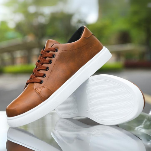 Enzo Leather Trainers
