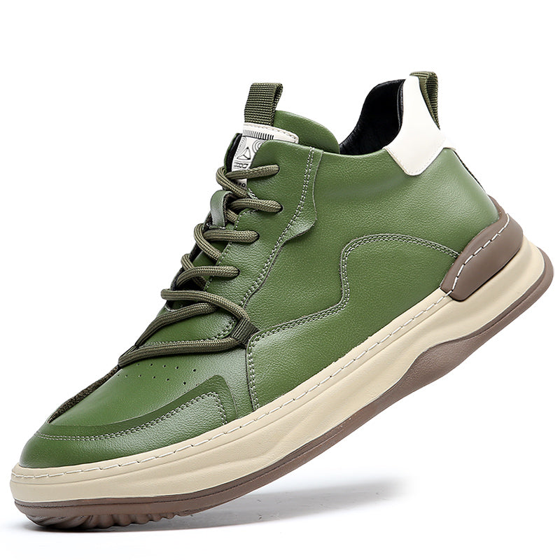 Noble Italiana Leather Hi-Top Trainers