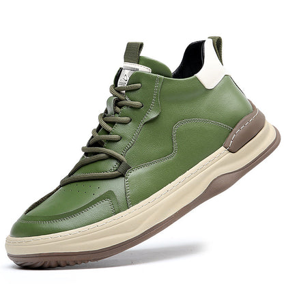 Noble Italiana Leather Hi-Top Trainers