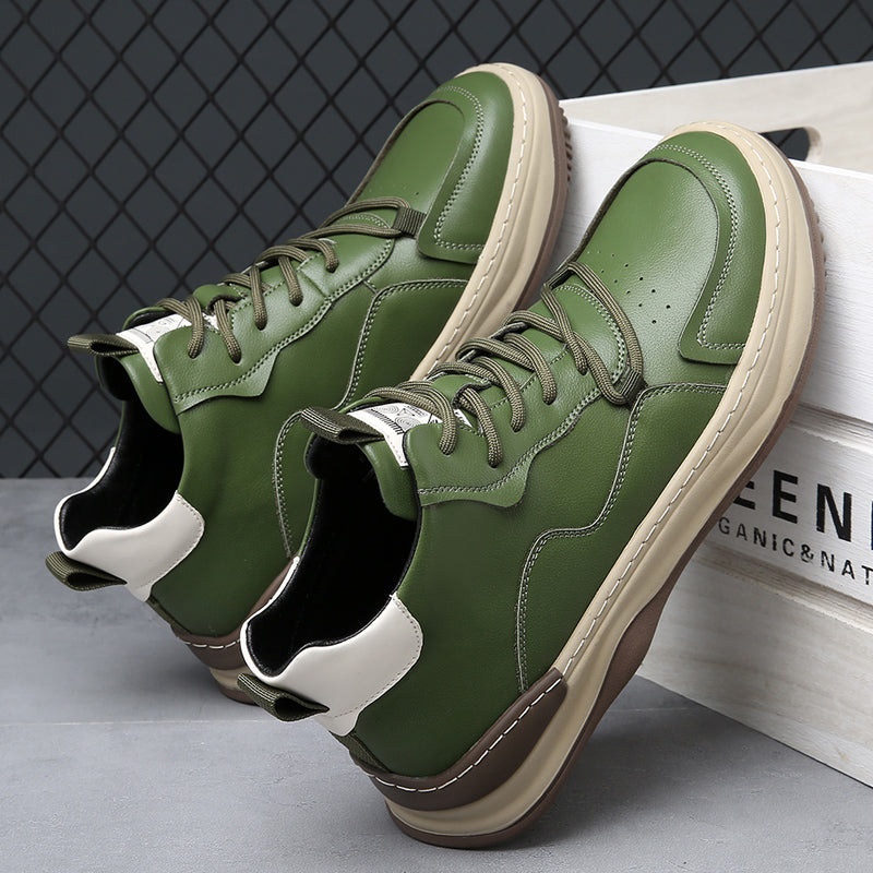 Noble Italiana Leather Hi-Top Trainers