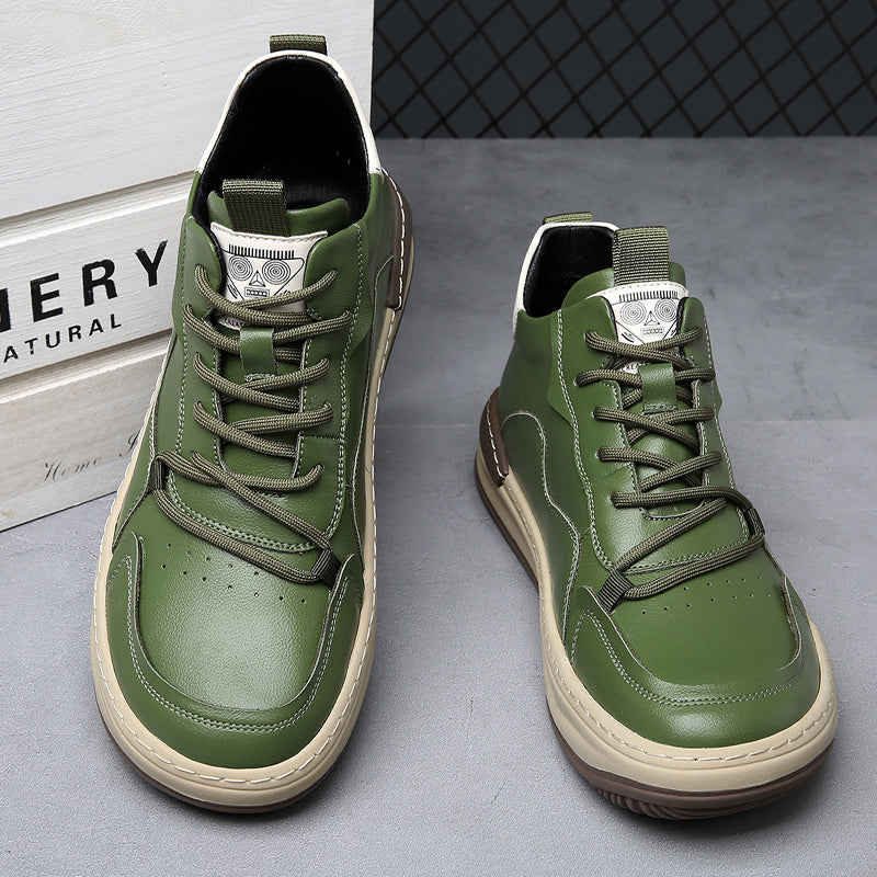 Noble Italiana Leather Hi-Top Trainers