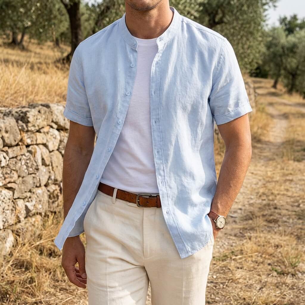 Riviera Linen Short Sleeve