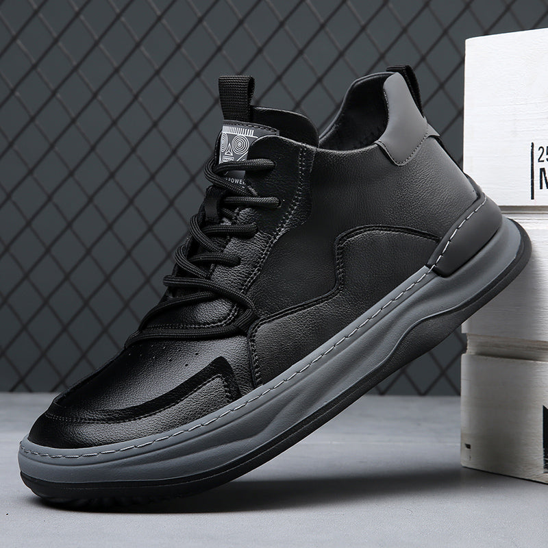 Noble Italiana Leather Hi-Top Trainers