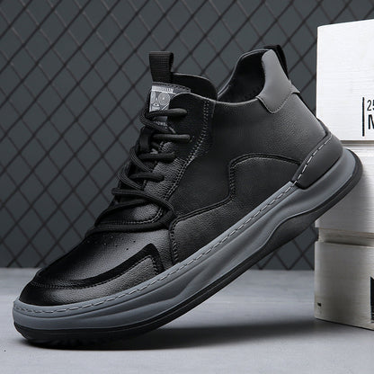 Noble Italiana Leather Hi-Top Trainers