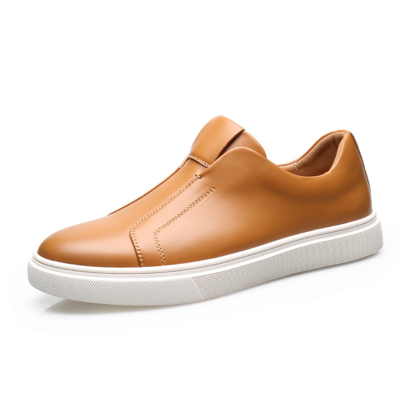Slip On Leather Trainers