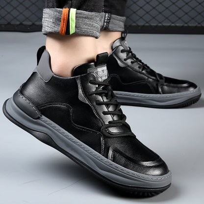Noble Italiana Leather Hi-Top Trainers