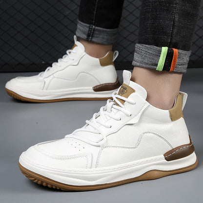 Noble Italiana Leather Hi-Top Trainers