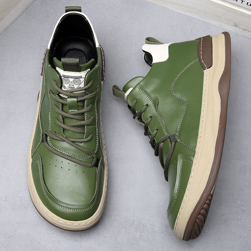 Noble Italiana Leather Hi-Top Trainers