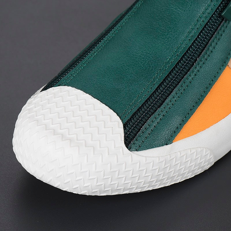 Claude Monet Italian Leather Trainers