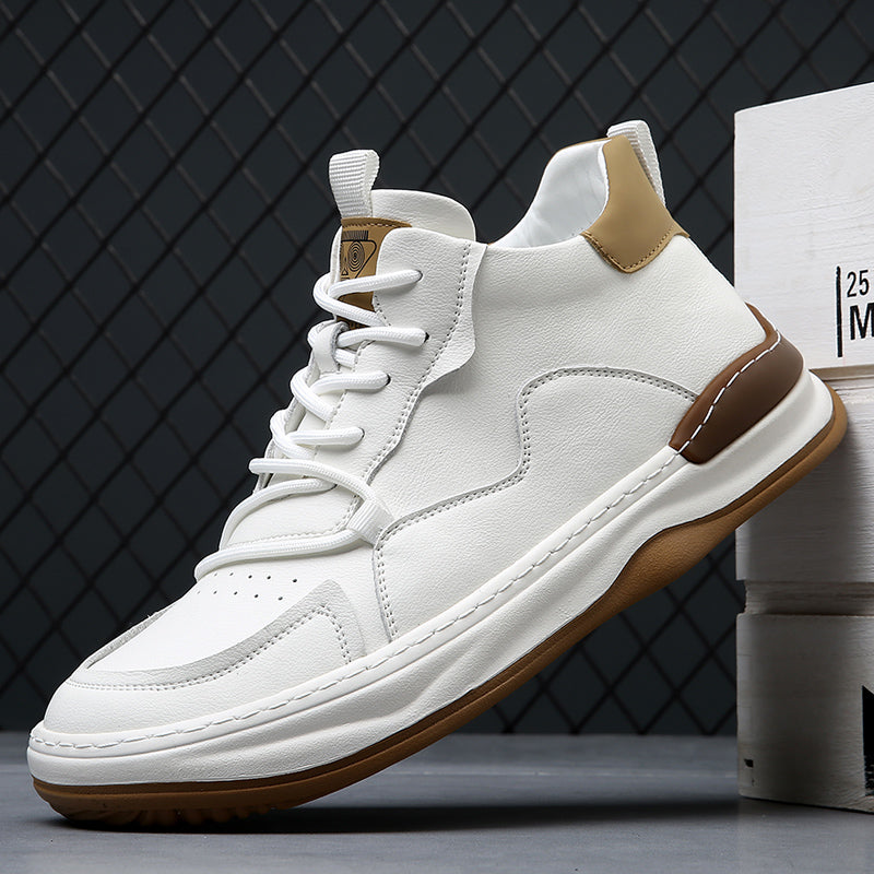 Noble Italiana Leather Hi-Top Trainers