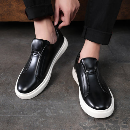 Slip On Leather Trainers