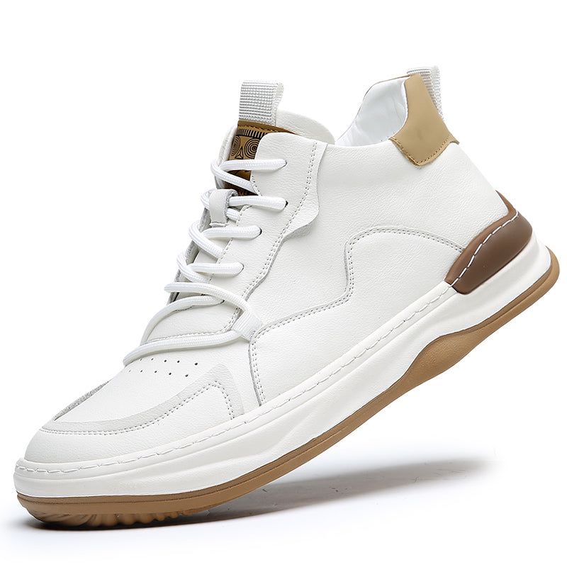 Noble Italiana Leather Hi-Top Trainers